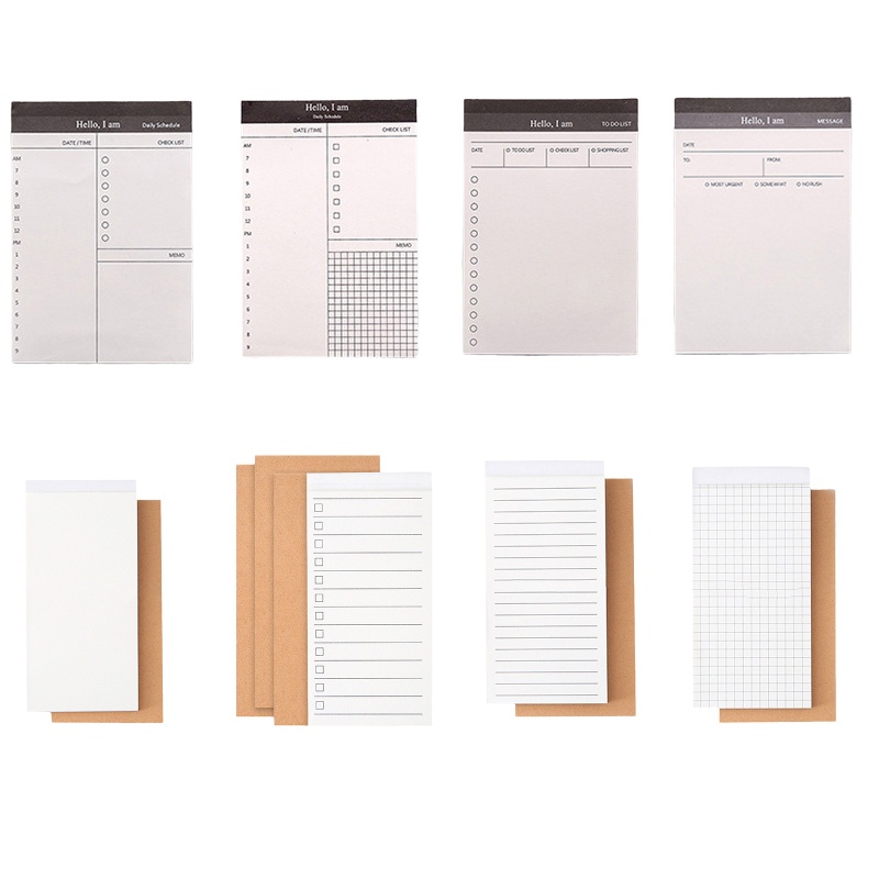 Tập Giấy Ghi Chú Bỏ Túi Hàng Tuần Tiện Lợi