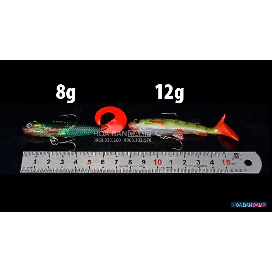 Mồi Lure Cá Thòi Lòi Kèm Lưỡi | 8g - 12g