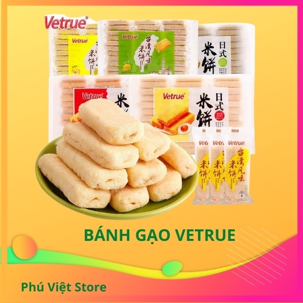Bánh Gạo VETRU đủ vị rau củ/ phô mai/ trứng muối 300g