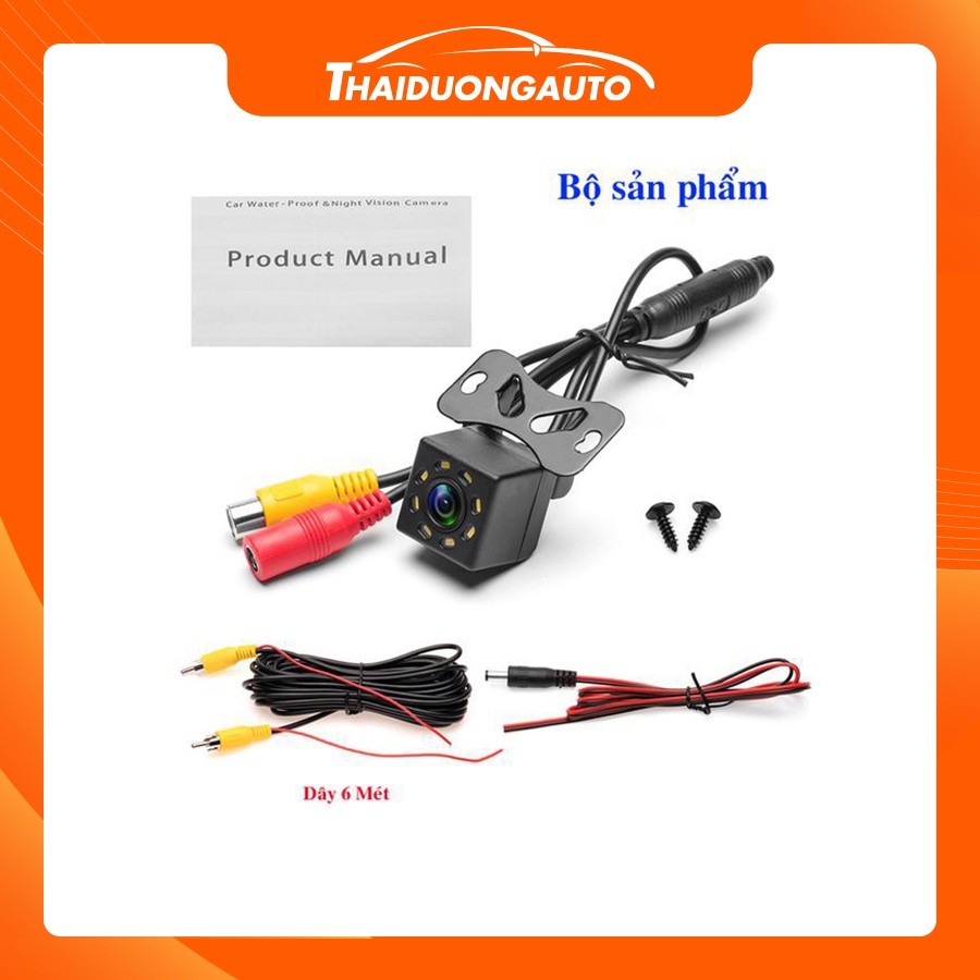 Camera Lùi Chống Nước 8 Led Vuông HL2141