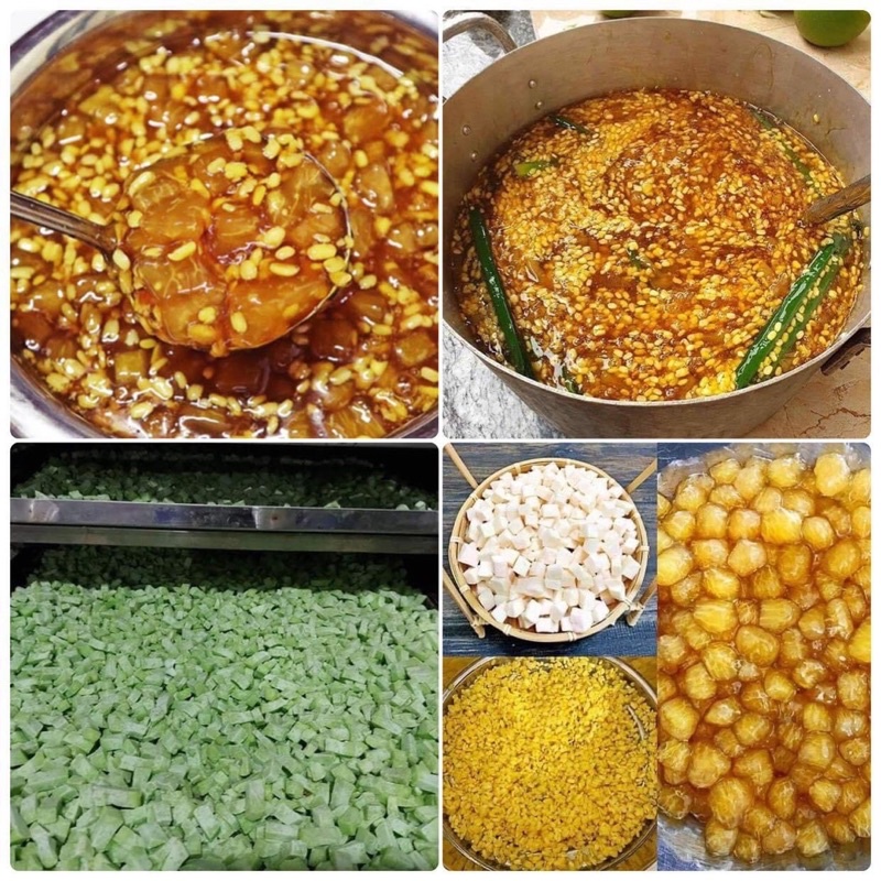 [Hàng mới về] 100g Cùi bưởi nấu chè đã sấy khô, khử đắng, sên sẵn đường và tẩm bột