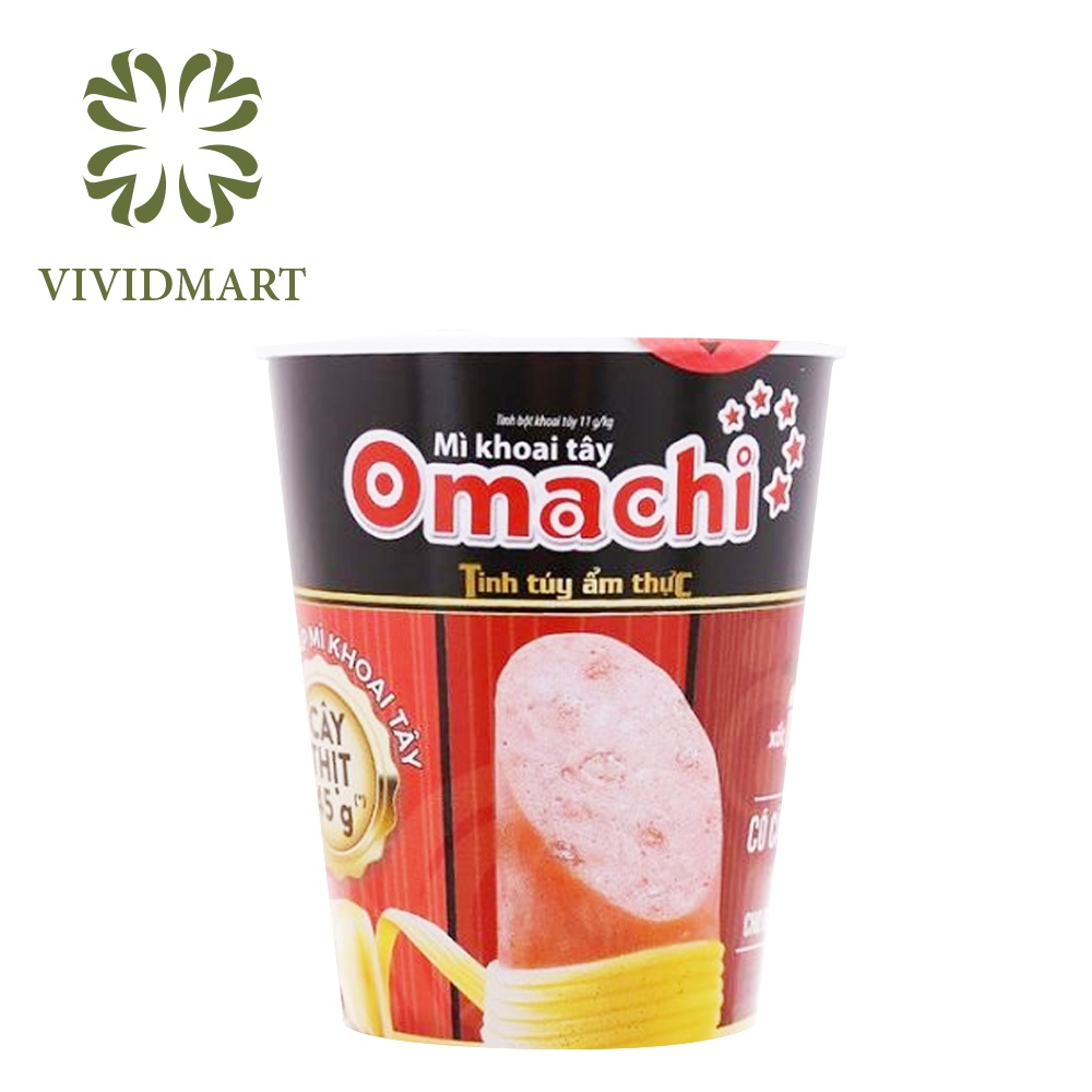 MÌ LY OMACHI CÓ THỊT THẬT ĐỦ VỊ 113G