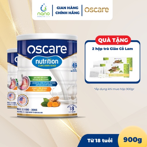 Sữa Bột Dành Cho Người Sau Phẫu Thuật, Dạ Dày OSCARE Nutrition Curcumin Gold Từ 18 Tuổi Trở Lên 900g