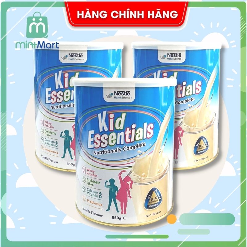 [MẪU MỚI] Sữa KID ESSENTIALS Hàng Úc Chính Hãng Hộp 850g, Hỗ Trợ Tăng Chiều Cao, Cân Nặng Cho Bé