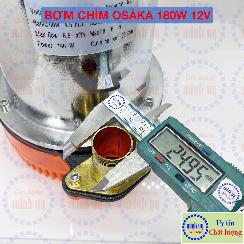 Bơm hút đáy bơm chìm INOX 12V 150W/180W