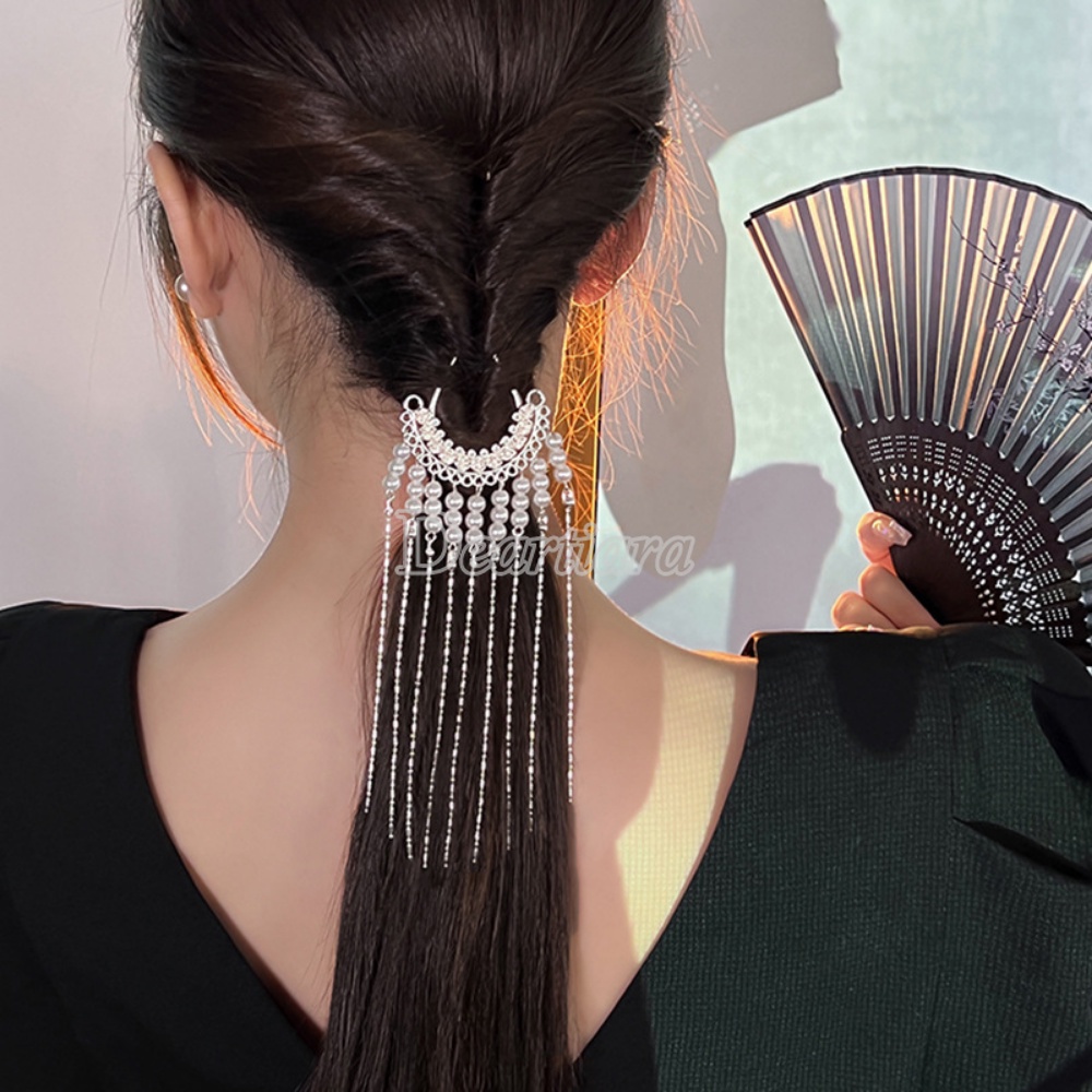 Kẹp Tóc Hình Hoa Đính Ngọc Trai Thời Trang Cho Nữ