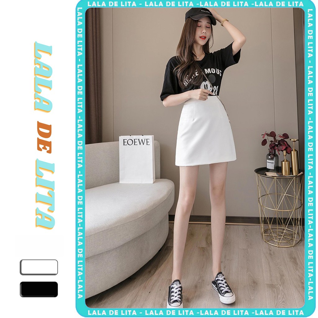 Chân váy ngắn cạp cao phong cách trẻ trung - LALALITA