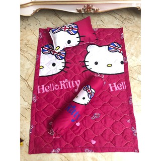 Bộ chăn gối cho bé, gồm 5 món ,free ship-hello kitty cờ anh