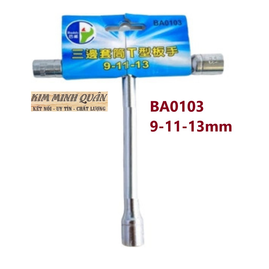 Típ Chữ T 3 Đầu (8-10-12mm BA0102),(9-11-13mm BA0103),(12-14-17mm BA0104),BUDDY