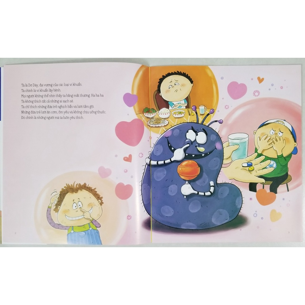 Sách- Hướng Dẫn Kĩ Năng An Toàn Cho Trẻ Em- Phòng Tránh Dịch Bệnh- Đánh Bại Ma Vương Dơ Dáy