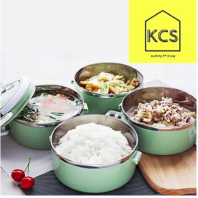 HỘP ĐỰNG CƠM LÚA MẠCH GIỮ NHIỆT, RUỘT INOX 4 TẦNG | BigBuy360 - bigbuy360.vn