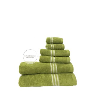 Combo 6 khăn 100%cotton gồm 2 khăn tắm 7080cm, 2 khăn mặt 30*50cm