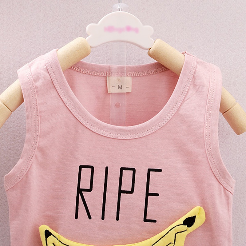 Set áo thun ba lỗ + quần shorts thời trang năng động cho bé trai