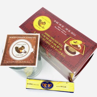 Cà phê Con Sóc phin giấy Hộp Tím Đơn( Hộp 10 gói)