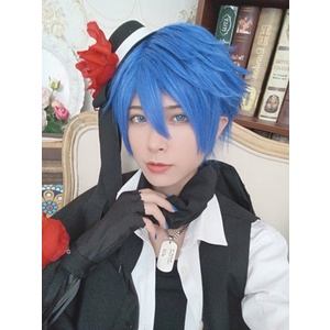 Wig/tóc giả cơ bản nam xù cosplay màu xanh lá xanh dương cam đỏ hồng tím