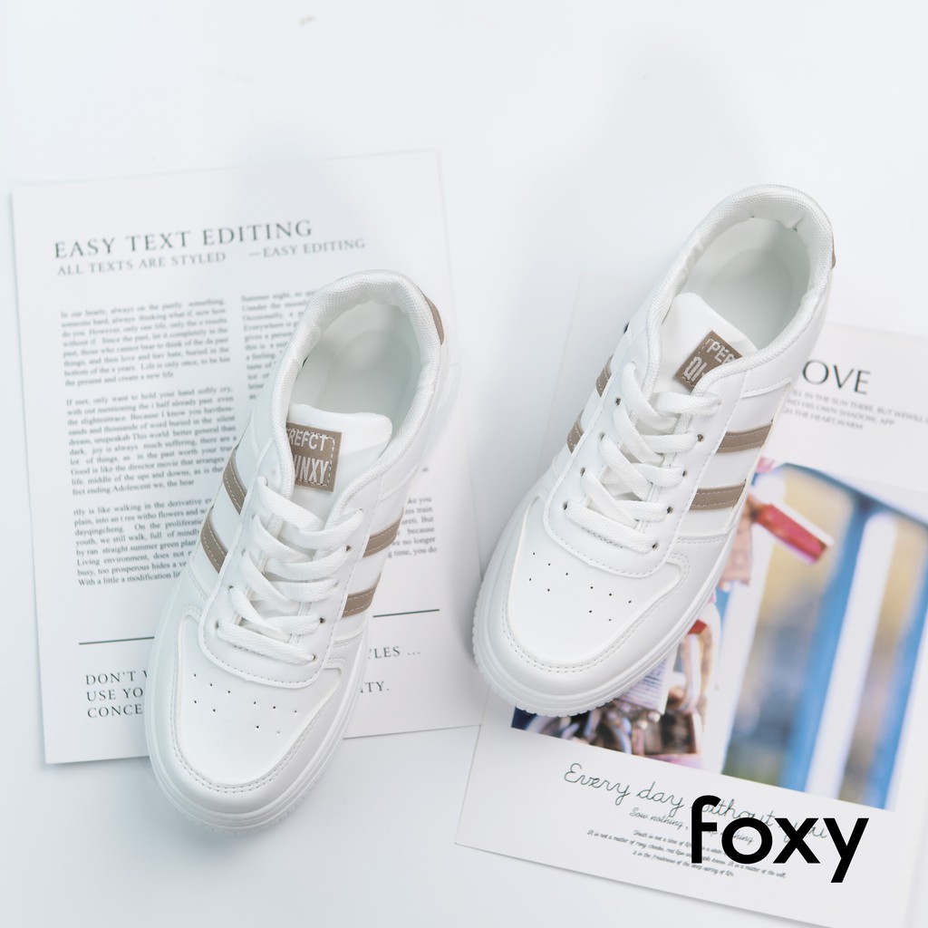 Giày Thể Thao Sneaker Nữ FOXY Form Basic Đế Bằng Cổ Thấp - FOX003