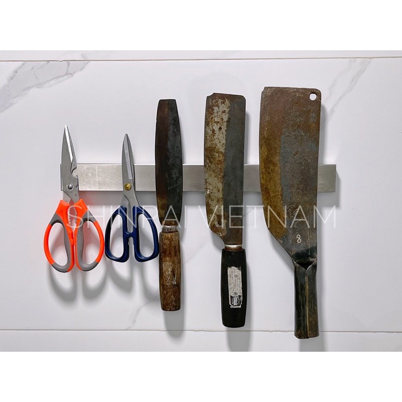 ( SHINRAI ) Giá Treo Dao Từ Tính Gắn Tường , Thanh Treo Dao Nam Châm Dán Tường SUS304 Nguyên Khối Cao Cấp Siêu Dày 900g | BigBuy360 - bigbuy360.vn