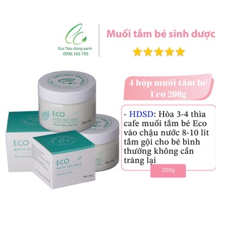 Combo 4 Hộp Muối Tắm Bé Eco 200gr