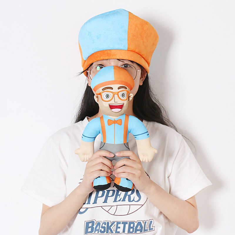 32cm Đồ chơi sang trọng Blippi Đồ chơi nhồi bông búp bê Video giáo dục cho trẻ em Quà tặng trẻ em có mặt