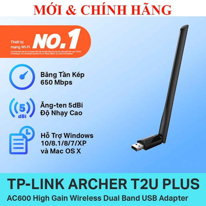 USB Wifi TP-Link Archer T2U Plus, Archer T2U Nano, TL-WN823N, TL-WN725N