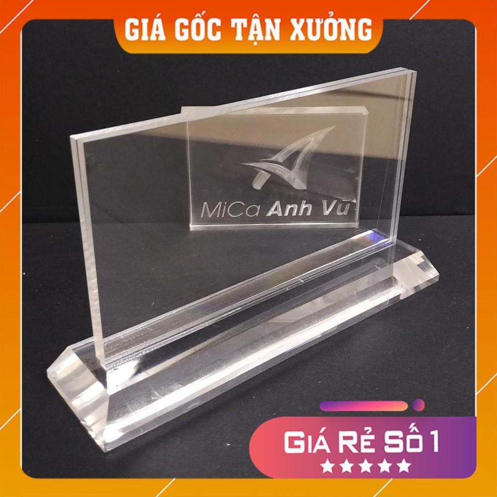 [Giá Gốc Tận Xưởng] Kệ chức danh biển tên mica để bàn 18x10cm [Mica]