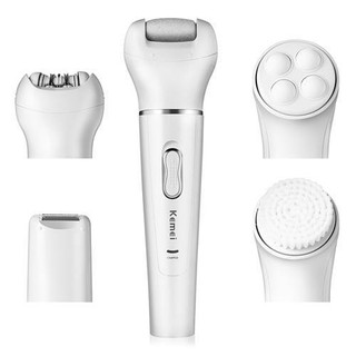 Máy Rửa Mặt Cạo Lông Chà Gót Chân Kemei KM-2199
