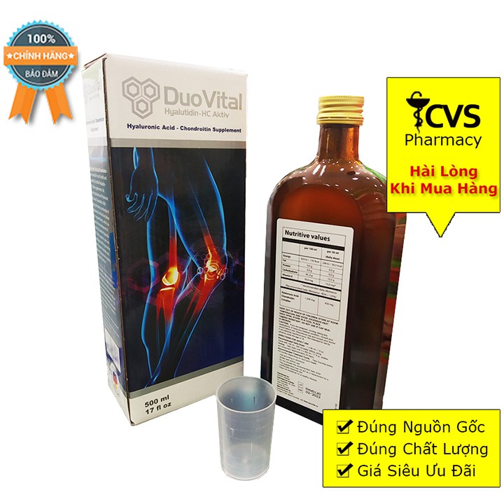 DuoVital Tái Tạo Và Nuôi Dưỡng Sụn Khớp của Đức - Duo Vital Hộp 1 Chai 500ml
