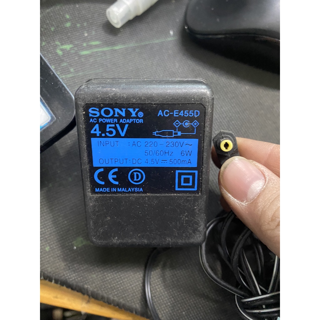 🌟 CŨ XỊN 🌟 Bộ đổi nguồn ADAPTER Cắm Sạc Sony Panasonic CD Mach MD máy chạy đĩa Walkman 4.5V 4,5V 3v LG TA G30WP AC-E455D