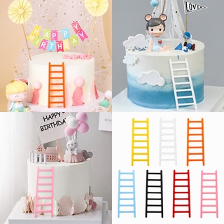 đồ trang trí bánh sinh nhật [FREESHIP❤️] set 10 thang nhựa