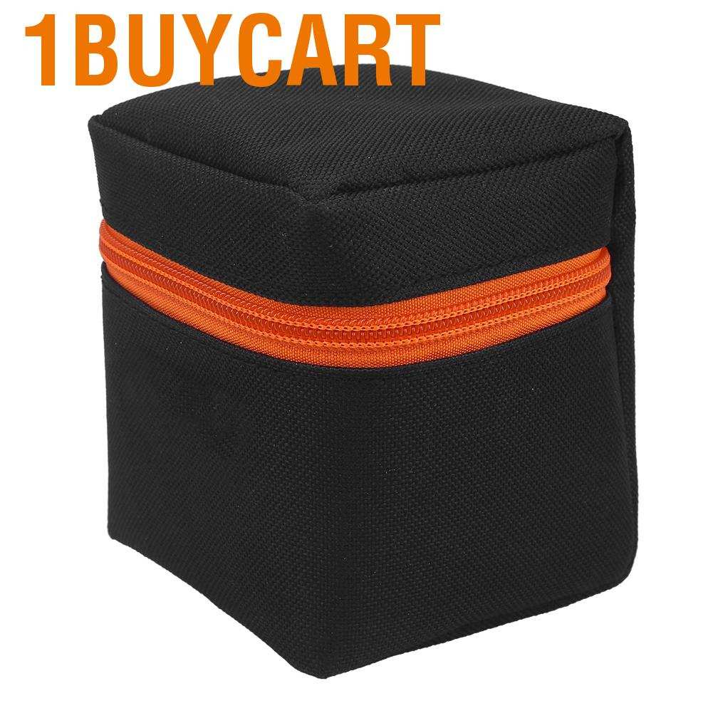 1buycart Lens Case 7mm Thickness Anti-Shock Pad Bag Smooth Zipper Wearable for Story Photography