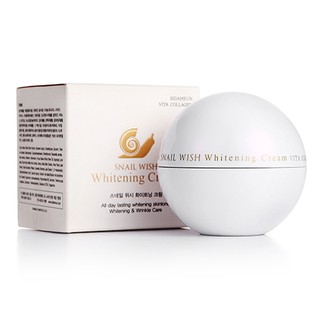 Kem dưỡng snail wish whitening cream hàn quốc 50gr