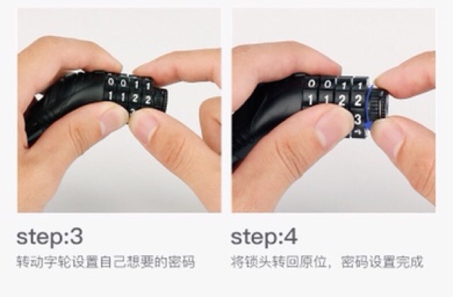 Khoá số dùng cho xe máy xe đạp khoá 4 số đổi mã