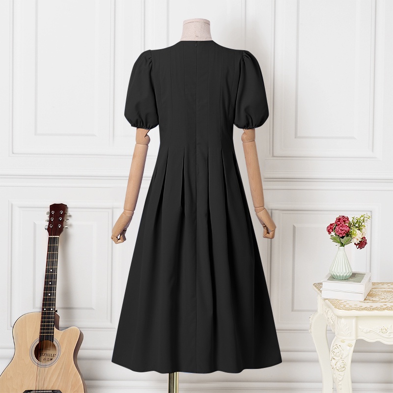 Đầm maxi Zanzea tay lửng cổ tròn thời trang dành cho nữ