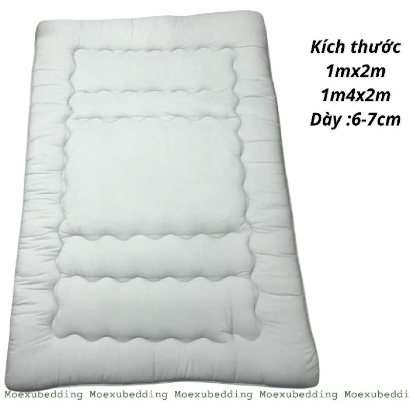 đệm văn phòng đệm topper 1m4x2m 1mx2m dày 6-7cm có thể gấp gọn tiện lợi mang đi du lịch hoặc văn phòng