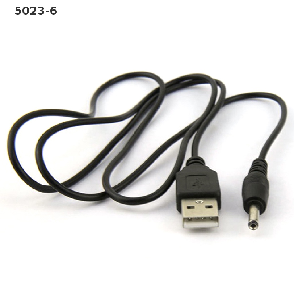 Dây cáp kết nối 5023-6 USB sang 2.5 3.5 4.0 5.5mm 5V DC màu đen chuyên dụng