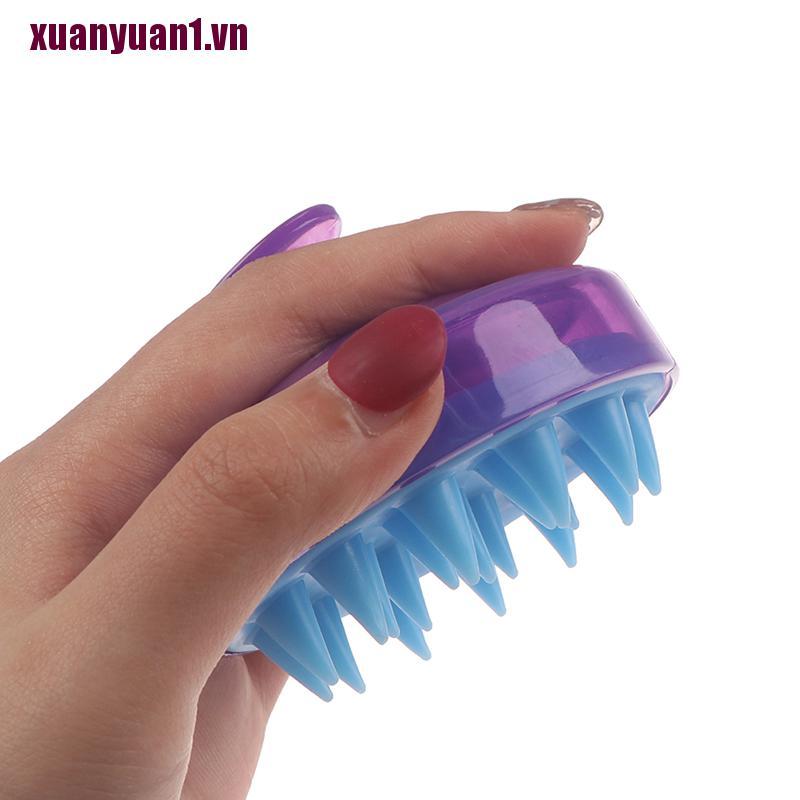[xuanyuan1] Lược Gội Đầu Silicone Massage Da Đầu