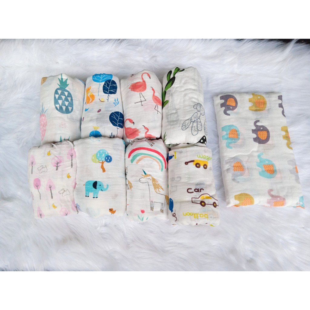 Khăn xô Kiluta/Aden and Anais 1m20 x1m20- 100% cotton Hàng phân phối độc quyền