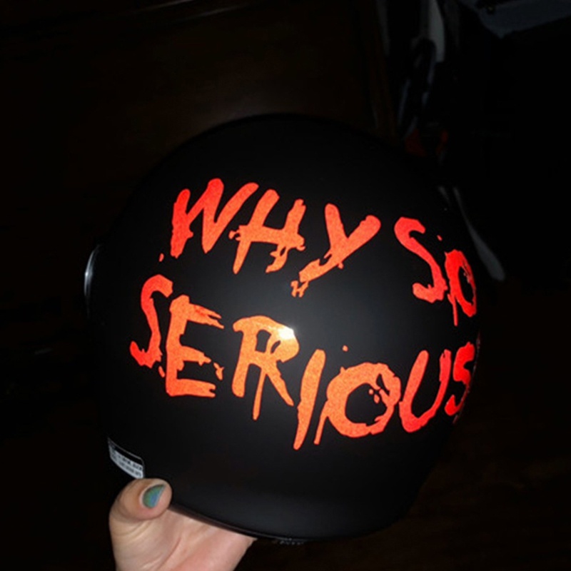 Miếng Dán Trang Trí Mũ Bảo Hiểm Phong Cách Halloween Độc Đáo