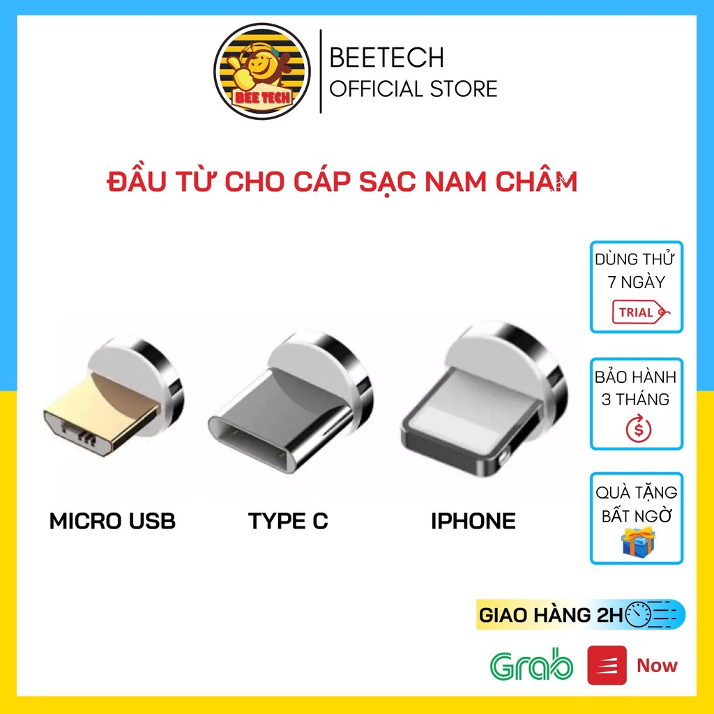 Đầu từ nam châm, đầu sạc nam châm tự hút các loại - Beetech