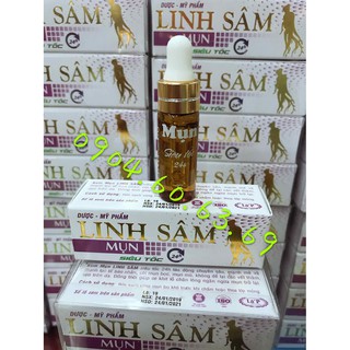 Lố 12 Serum Mụn Siêu Tốc Linh Sâm 5ml