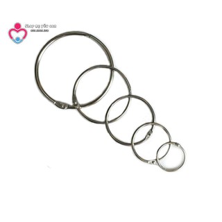 Khoen sắt càng cua xâu chìa khoá, khoen tròn xâu chìa khoá (1 chiếc)