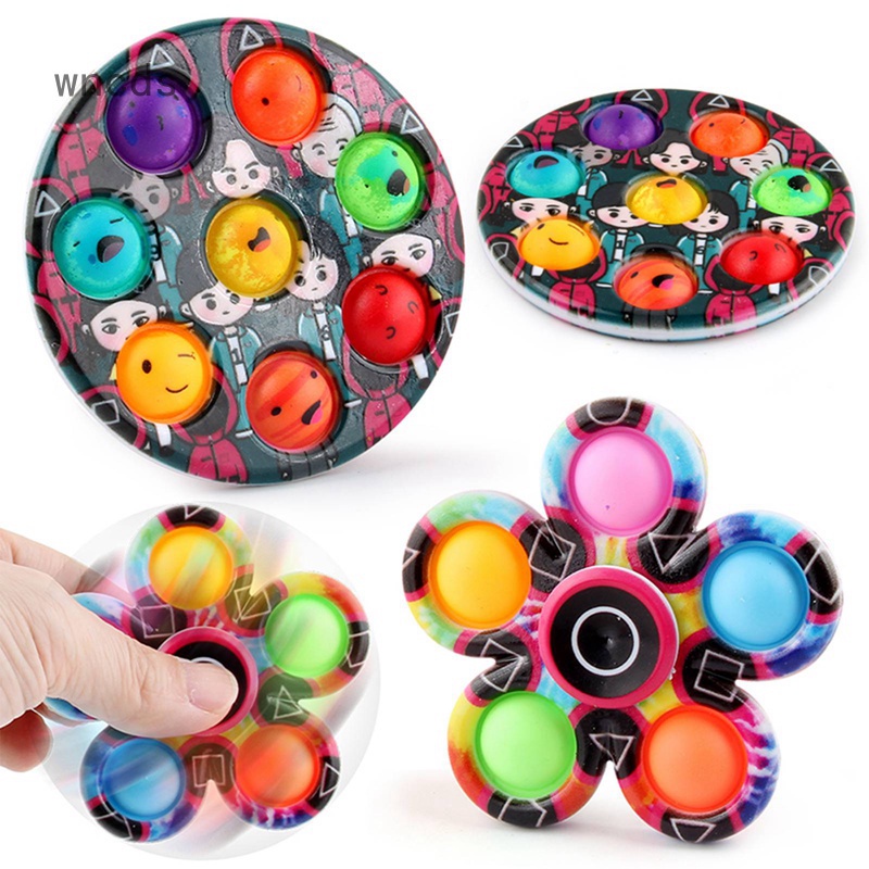 Con quay đồ chơi Fidget Spinner hình con mực giúp giảm stress