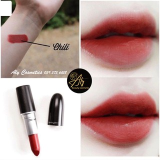 [SIÊU CHUẨN] Son MAC chilli 602 màu đỏ ớt siêu hot