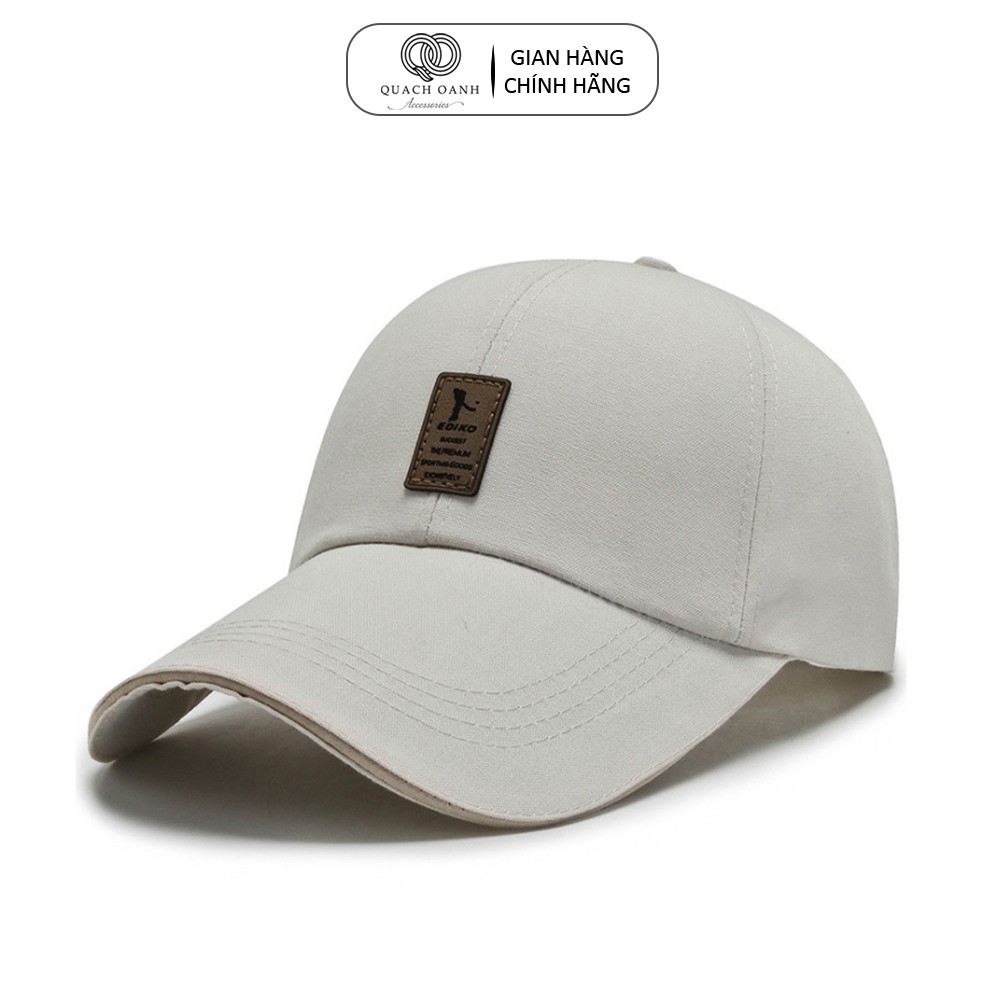 Mũ lưỡi trai QO ACCESSORIES bóng chày phối logo thêu cá tính MU18