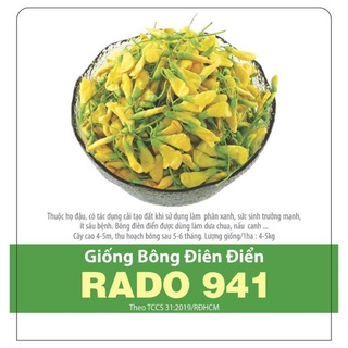 Hạt giống bông điên điển Rado, đóng gói 1gr
