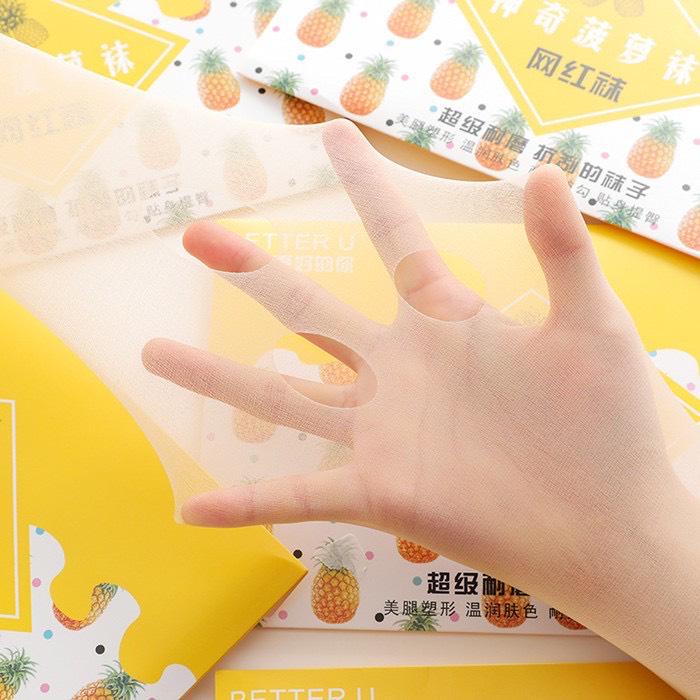 Quần tất nữ giấy da chân siêu mỏng quả dứa siêu dai, siêu thật chân, co giãn [Ảnh thật cuối]
