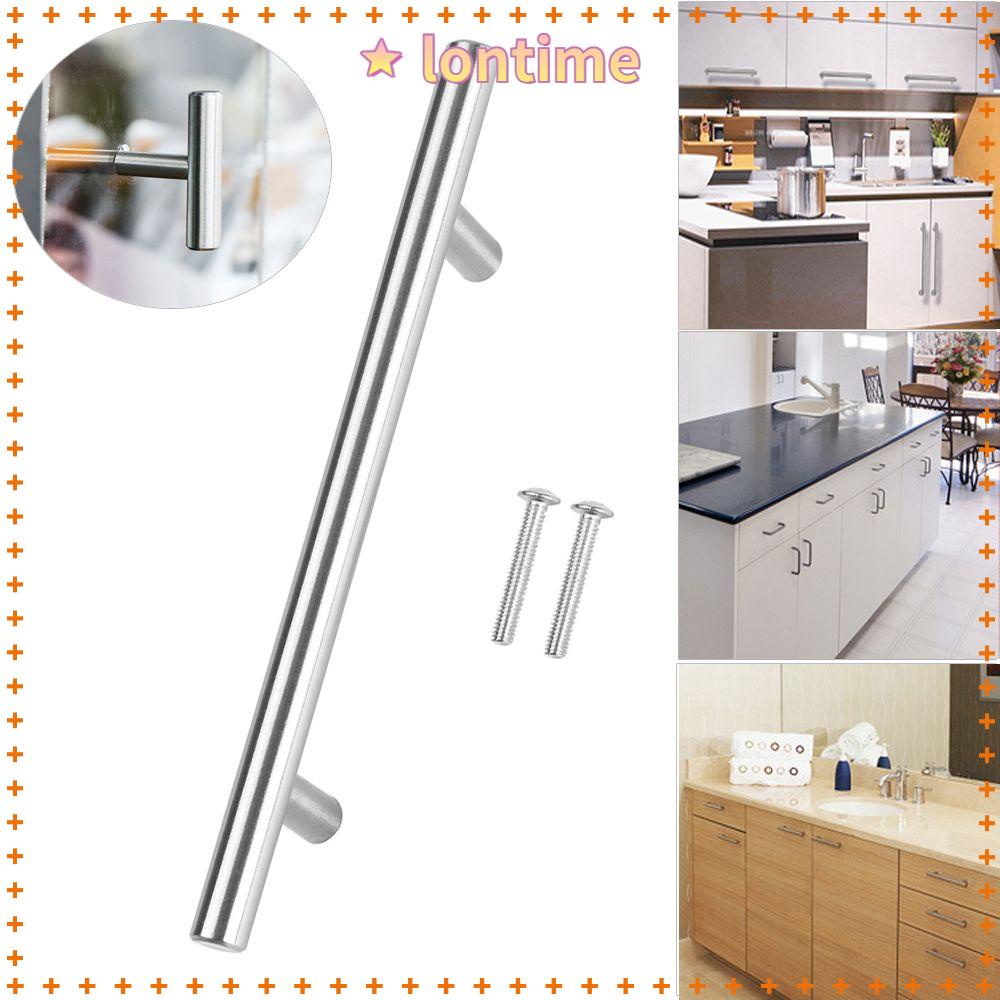LONTIME 1pc Stainless Steel T-Bar Handle Pull Cabinet Cupboard Drawe Handle Pull