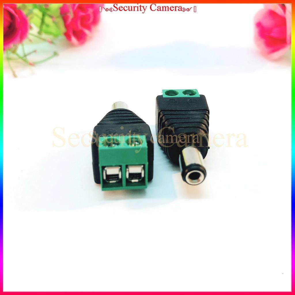 Giắc nối nguồn DC 5.5x2.1mm, Jack nối nguồn DC, jack chuyển đổi đầu ra nguồn DC sang dạng DC tròn 5.5x2.1m