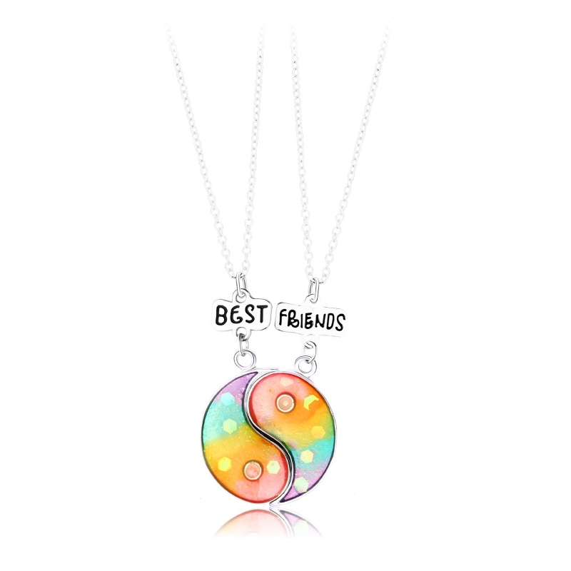 Set 2 Vòng cổ Tình Bạn Có Nam Châm Hít Kiểu Hàn Quốc Cho Tuổi Teen