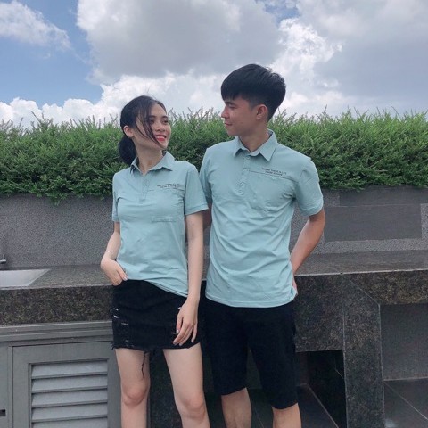 Áo Đôi Nam Nữ Đẹp Vải Thun Co Dãn 4 Chiều Áo polo Ngắn Tay